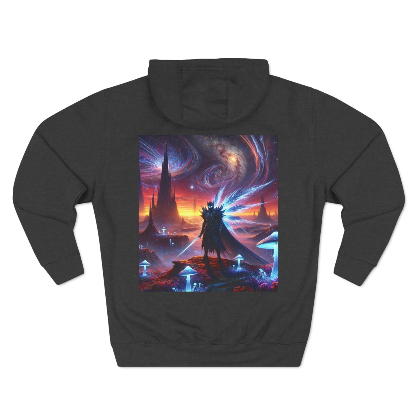 Three-Panel Fleece Trippy Hoodie