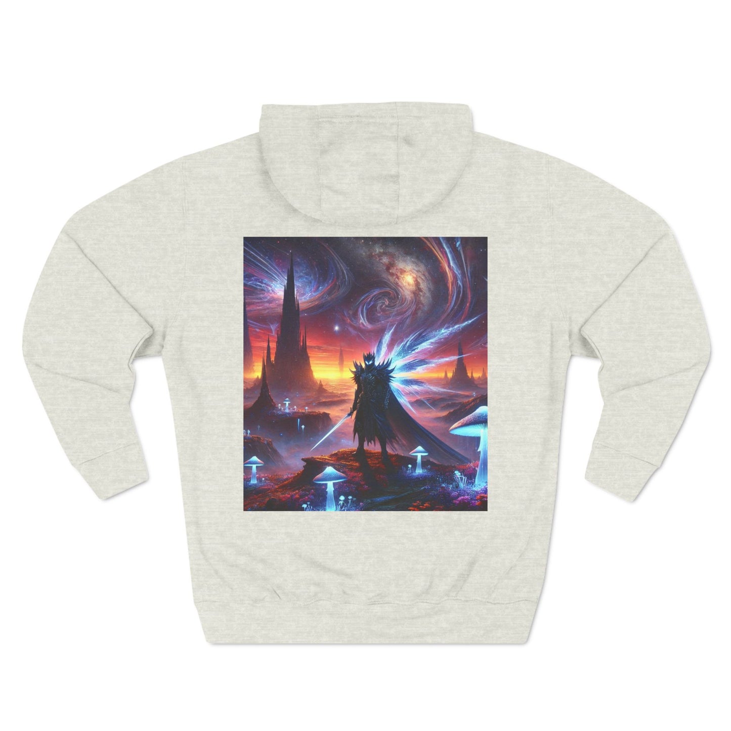 Three-Panel Fleece Trippy Hoodie