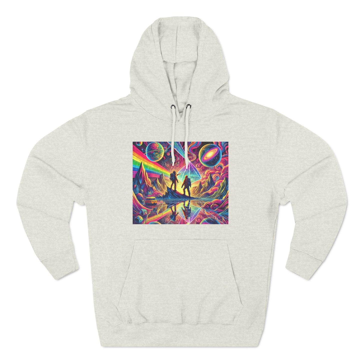 Three-Panel Fleece Trippy Hoodie