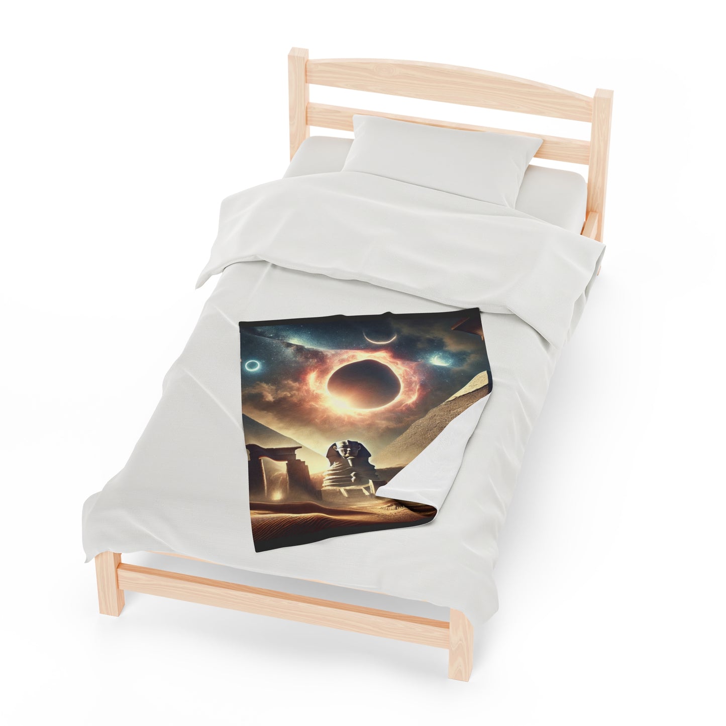Velveteen Plush Blanket Eclipse Egypt