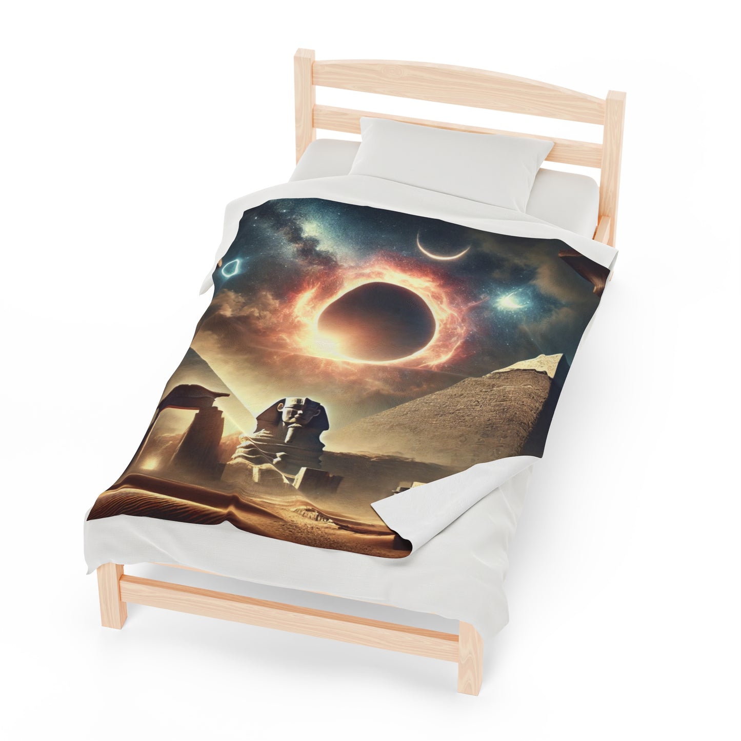 Velveteen Plush Blanket Eclipse Egypt