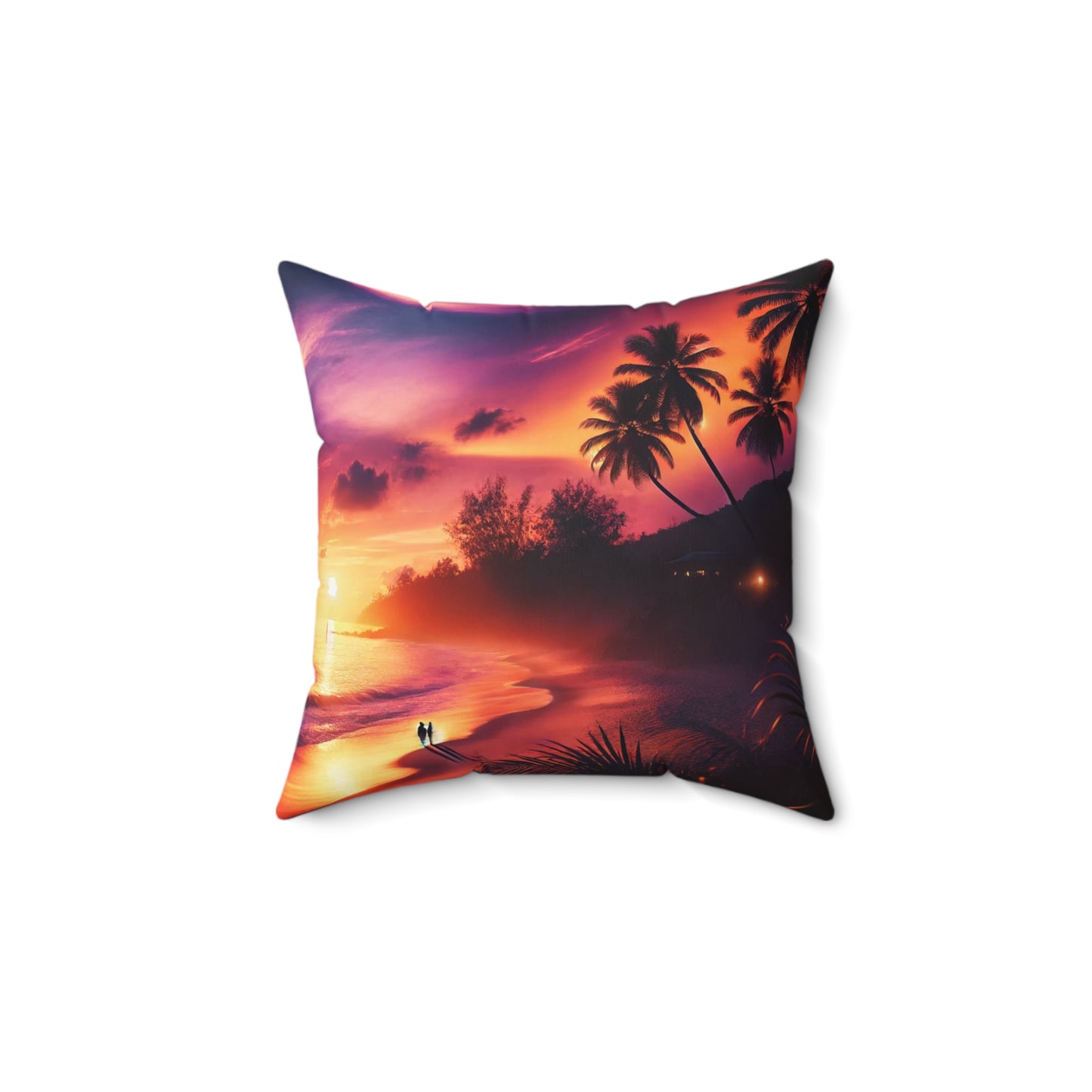 Spun Polyester Square SunSet and Dreamy Pillow