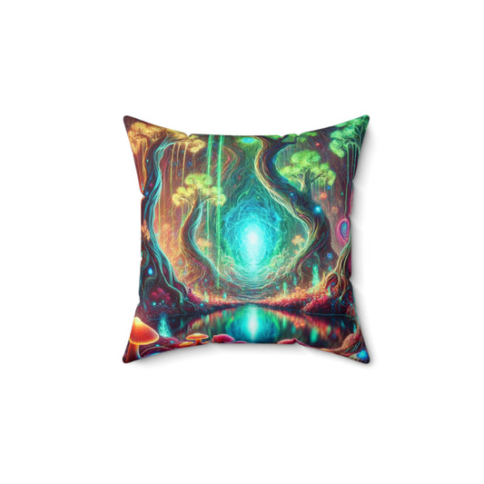 Spun Polyester Square SunSet and Dreamy Pillow