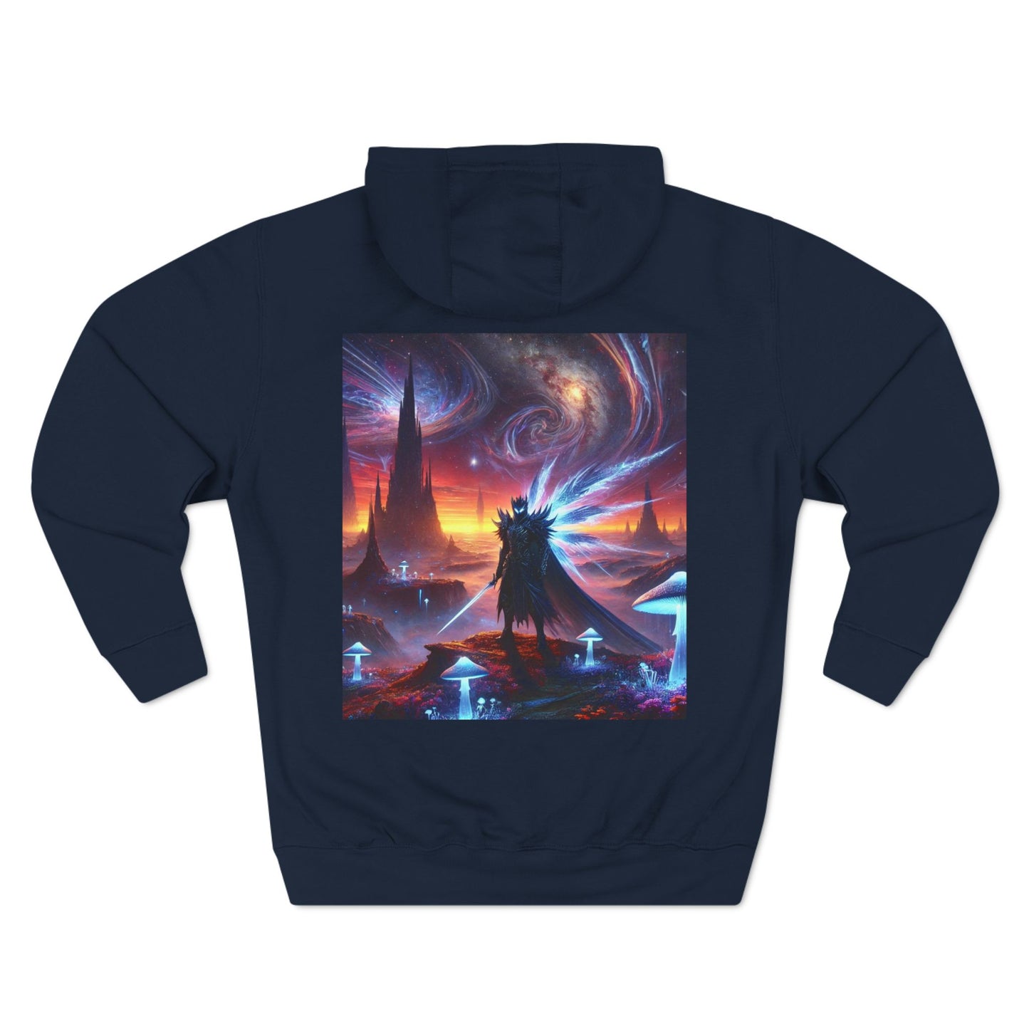 Three-Panel Fleece Trippy Hoodie