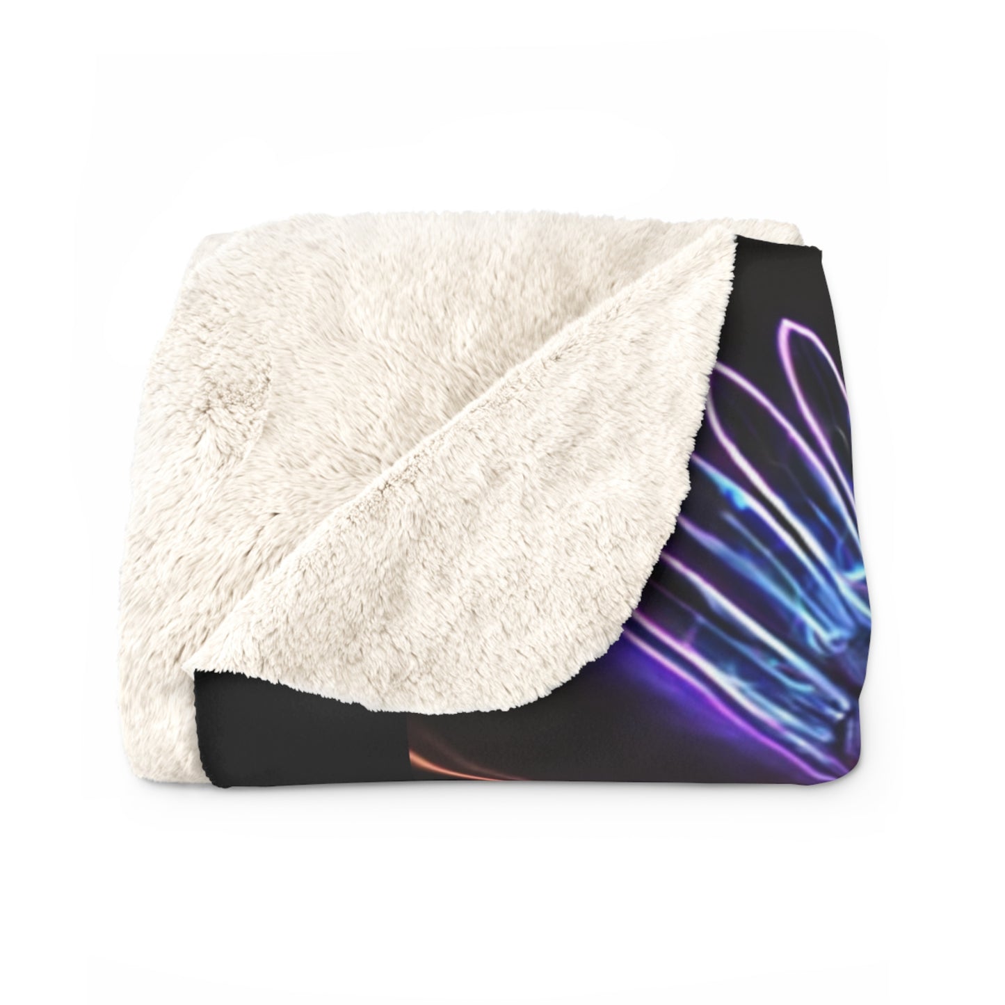 Sherpa Fleece Wolf Blanket